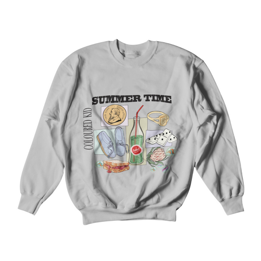 SUMMER TIME SWEAT SHIRT-GREY