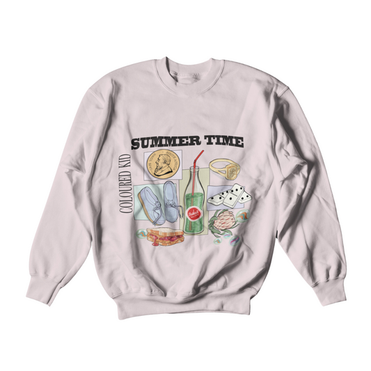 SUMMER TIME SWEAT SHIRT-PINK